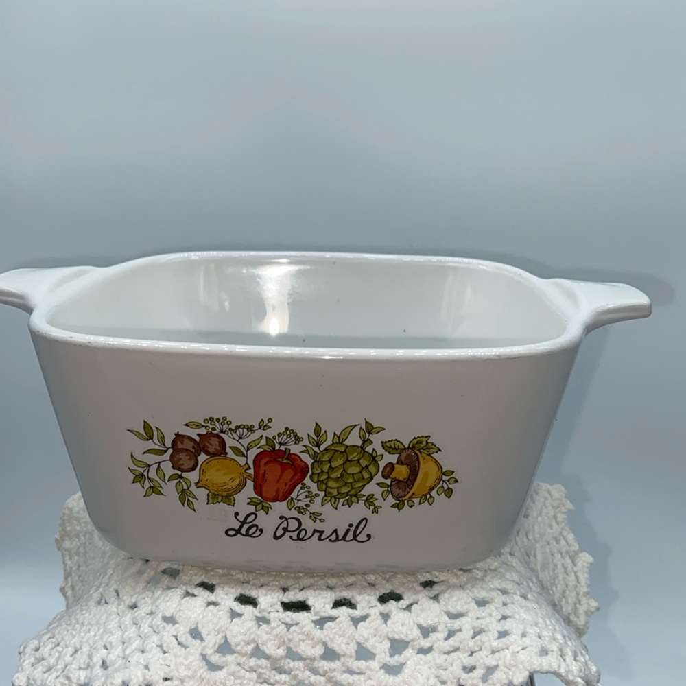 Vintage Corning Ware Le Persil 700ml Mini Casserole Dish